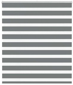 vidaXL Cortina de zebra 125x150 cm largura do tecido 120,9cm poliéster