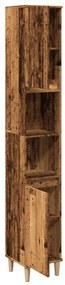 Armário casa banho 30x30x190 cm derivados madeira madeira velha