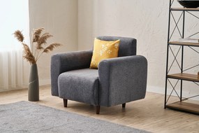 Sofá de 1 Lugar Noya – Cinzento – 95x87x70 cm