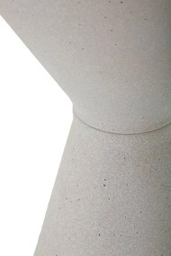 Mesa de Centro White Double - Base de Ferro e Topo Cerâmico Branco - Ø