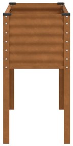 Vaso/floreira 100x41x90 cm aço resistente às intempéries