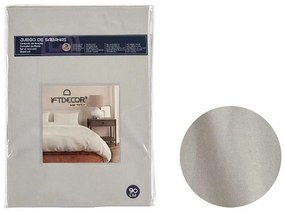 Conjunto de Lençóis Solteiro Cinzento (12 Unidades)