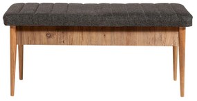 Banco Vina – Atlantic Pine e Antracite – 110 cm x 48 cm x 40 cm