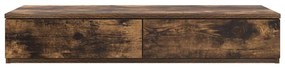 Gavetas de Cama vidaXL Carvalho Fumado 100x36,5x16,5 cm Madeira de Eng