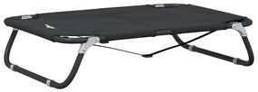 vidaXL Cama para cães dobrável tecido oxford e aço antracite