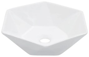 vidaXL Lavatório 41x36,5x12 cm cerâmica branco