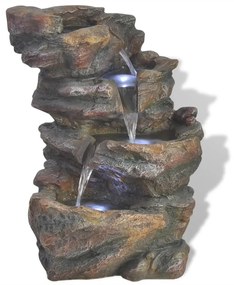 Chafariz interior com luz LED, resina