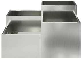 Jardineira vidaXL 80x80x48 cm Aço Galvanizado