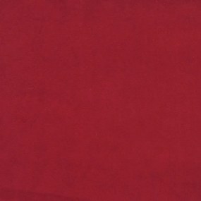 Sofá-cama de 2 lugares veludo vermelho tinto