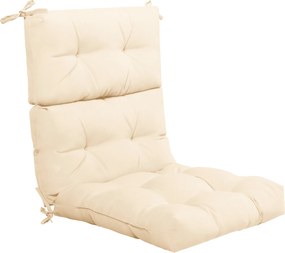 Almofada para Cadeira de Encosto Alto (CADEIRA NÃO INCLUIDA), 56,5 x 51,5 x 64,5 cm, Altura do Encosto Ajustável, Bege