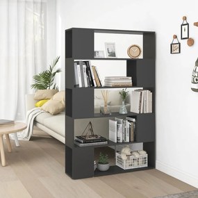 vidaXL Estante/divisória 100x24x155 cm derivados de madeira cinza