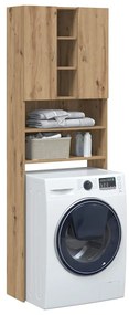 vidaXL Armário máquina lavar roupa 64x25,5x190 cm carvalho artisiano