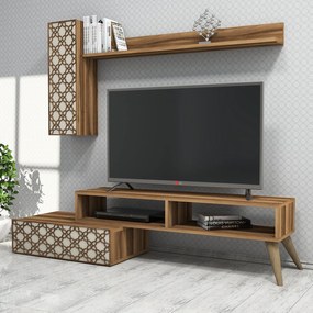 Unidade TV Planet – Nogueira e Creme – 150 cm x 37,8 cm x 37,2 cm