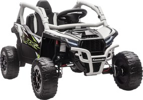 AIYAPLAY Veículo Off-Road Elétrico 12 V para Crianças, Controlo Remoto, Luzes LED, Música, Buzina, para Crianças de 3-8 Anos, Cinza | Aosom Portugal