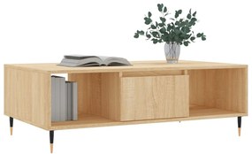 Mesa de centro 104x60x35cm derivados de madeira carvalho sonoma