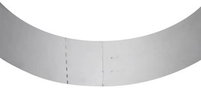 Conjunto 20 painéis vedação relvado 100 x 14 cm aço galvanizado