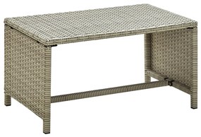 vidaXL Mesa de centro 70x40x38 cm vime PE bege