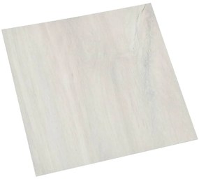 Tábuas de soalho autoadesivas 55 pcs 5,11 m² PVC creme