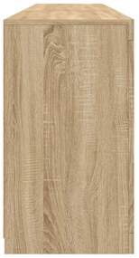 Aparador com luzes LED 181,5x37x67 cm carvalho sonoma