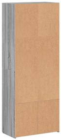 Arquivador 60x32x153 cm derivados de madeira cinzento sonoma