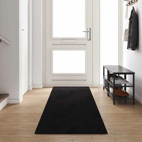 vidaXL Runner de Carpete Preto 80 x 400 cm 100% Polipropileno Tuft