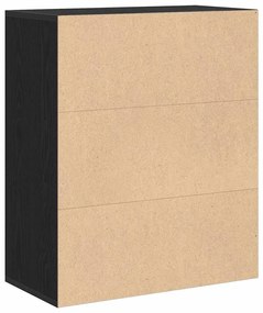 Estante preto 60x30x71,5 cm derivados de madeira