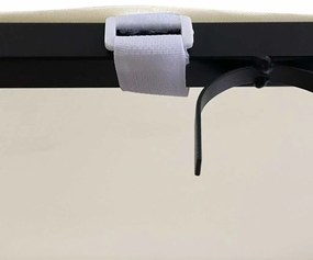 Toldo 4x3 m 180 g/m² tecido e aço cor creme