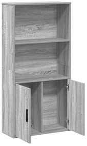 Estante 60x24x120 cm derivados de madeira cinzento sonoma