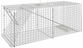 Armadilha p/ animais 64,5x25x26,5 cm ferro galvanizado