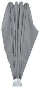 Toldo lateral dobrável para terraço 200 cm cinzento