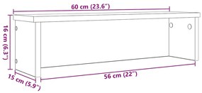 Racks de cozinha empilhável 2 pcs branco 60x15x16 cm