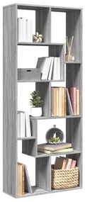 Estante divisória 67x25x161,5 cm deriv. de madeira cinza sonoma