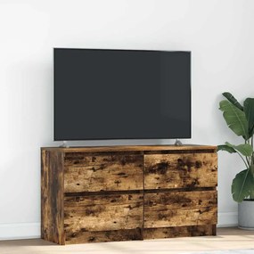 Móvel p/ TV 100x35x54 cm madeira processada carvalho fumado
