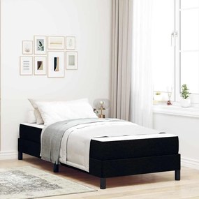 vidaXL Cama Box Outros Preto 90 x 190 cm tecido