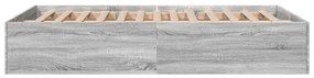 Estrutura cama 120x190 cm derivados de madeira cinzento sonoma