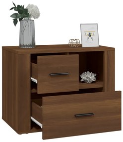 Mesa cabeceira 60x36x45 cm derivados madeira carvalho castanho