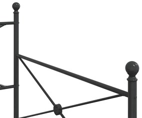 Cama de Dia sem Colchão 100x190 cm aço preto