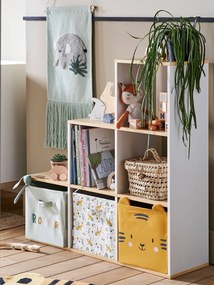 Móvel Montessori, com 6 compartimentos branco escuro bicolor/multicol