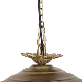 Candeeiro suspenso Art Déco cristal ouro 40cm - CESAR Art Deco,Clássico / Antigo