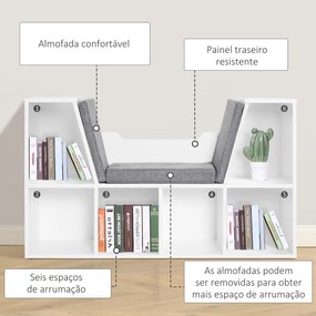 Estante com Prateleiras – Modelo Helsinki – 102x30x61 – Madeira – 6 Ní