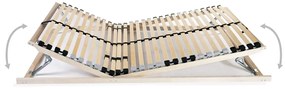 Estrados de ripas 2 pcs com 28 ripas 7 zonas 80x200 cm