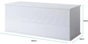 Baú / Arca de Armazenamento NORTE - 100x40x40 cm - Carvalho - Design N