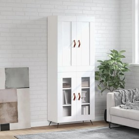 vidaXL Armário alto 69,5x34x180 cm derivados de madeira branco