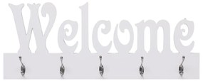 Cabide de parede WELCOME 74x29,5 cm branco