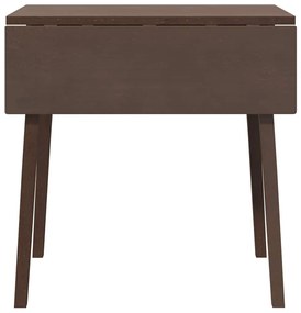 Mesa de jantar madeira seringueira maciça castanho