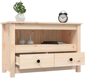 Móvel de TV 79x35x52 cm madeira de pinho maciça