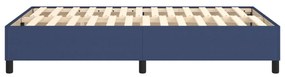 Estrutura de cama sem colchão 120x200 cm tecido azul