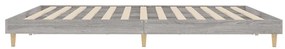 Estrutura de cama 120x200 cm derivados de madeira cinza sonoma
