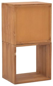Mesa de cabeceira 40x30x76 cm madeira de teca maciça