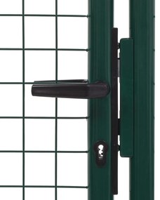 Portão de cerca 100x75 cm aço verde